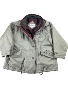 VTG. 90’s Mulberry Street Quilted 3 In 1 Canvas Jacket Men's XL Beige Brown